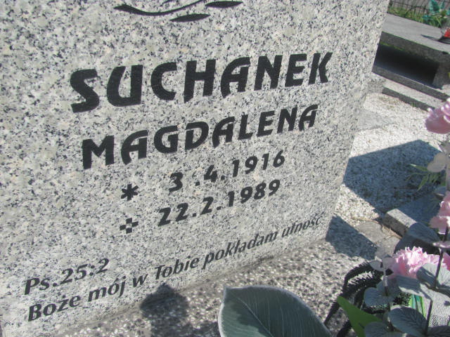 Magdalena Suchanek 1916 Knurów - Grobonet - Wyszukiwarka osób pochowanych