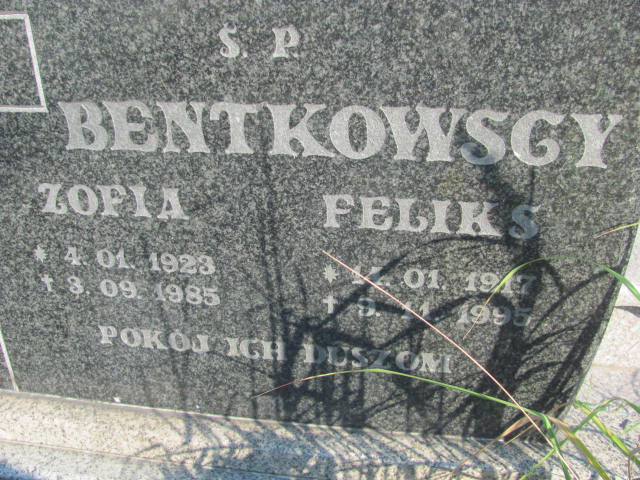 Feliks Bentkowski 1917 Knurów - Grobonet - Wyszukiwarka osób pochowanych