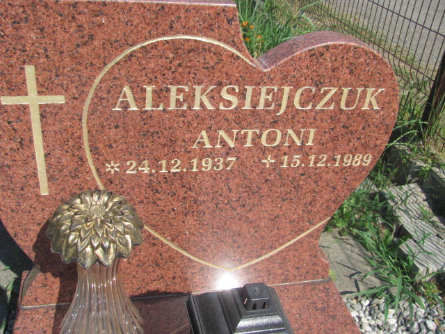 Antoni Aleksiejczuk 1937 Knurów - Grobonet - Wyszukiwarka osób pochowanych