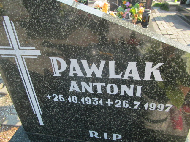 Antoni Pawlak 1931 Knurów - Grobonet - Wyszukiwarka osób pochowanych