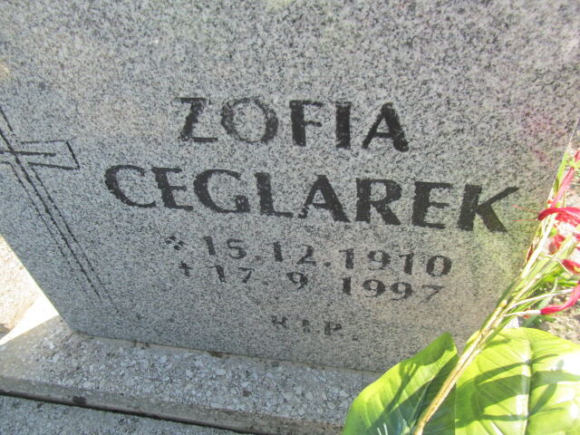 Zofia Ceglarek 1910 Knurów - Grobonet - Wyszukiwarka osób pochowanych