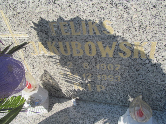 Feliks Jakubowski 1907 Knurów - Grobonet - Wyszukiwarka osób pochowanych