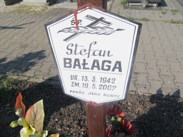 Stefan Bałaga 1942 Knurów - Grobonet - Wyszukiwarka osób pochowanych