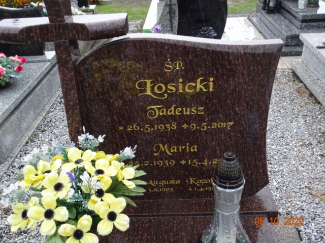 Augustyna Kozok 1905 Knurów - Grobonet - Wyszukiwarka osób pochowanych