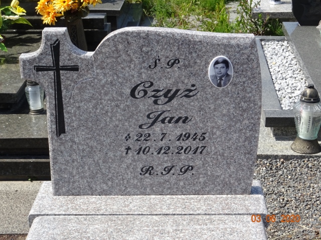 Jan CZYŻ 1945 Knurów - Grobonet - Wyszukiwarka osób pochowanych