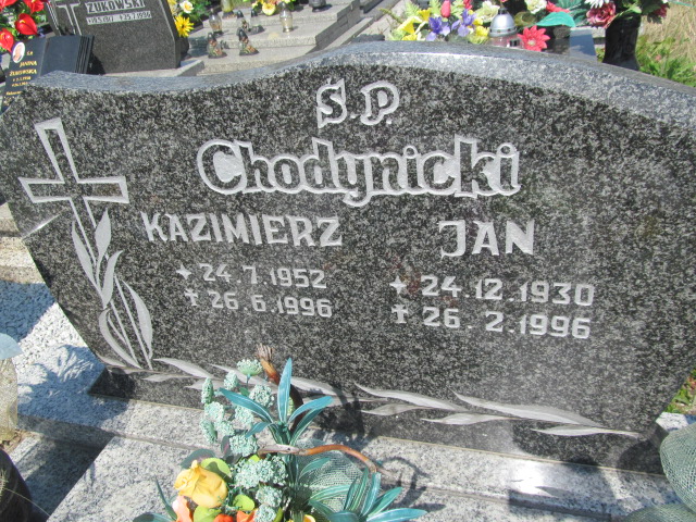 Jan Chodynicki 1930 Knurów - Grobonet - Wyszukiwarka osób pochowanych