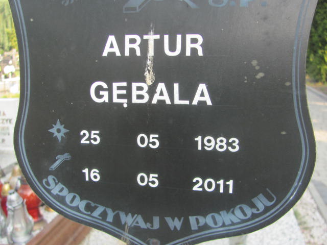 Artur Gębala 1983 Knurów - Grobonet - Wyszukiwarka osób pochowanych