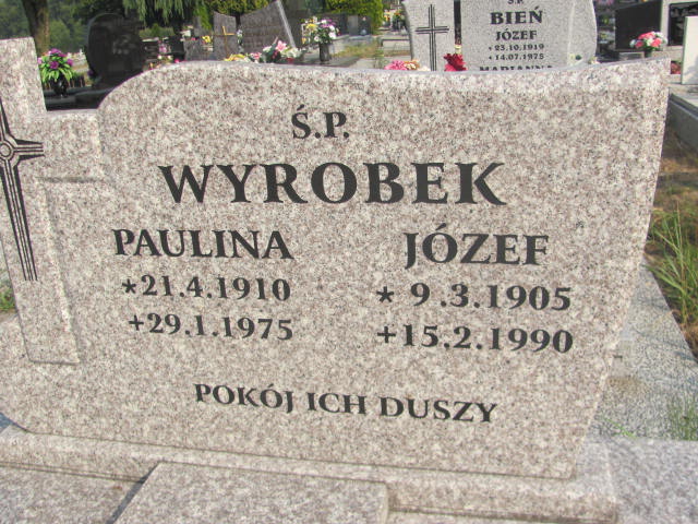 Paulina Wyrobek 1910 Knurów - Grobonet - Wyszukiwarka osób pochowanych