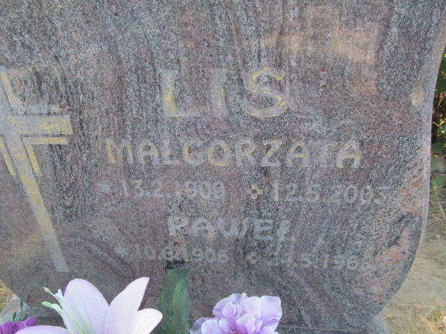 Małgorzata Lis 1908 Knurów - Grobonet - Wyszukiwarka osób pochowanych