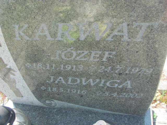 Jadwiga Karwat 1916 Knurów - Grobonet - Wyszukiwarka osób pochowanych