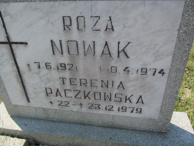 Róża Nowak 1921 Knurów - Grobonet - Wyszukiwarka osób pochowanych
