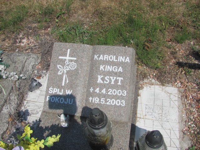 Karolina Kinga Ksyt 2003 Knurów - Grobonet - Wyszukiwarka osób pochowanych