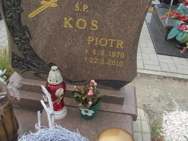 Piotr Kos 1970 Knurów - Grobonet - Wyszukiwarka osób pochowanych