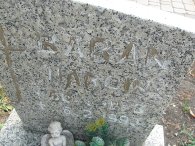 Marcin Baran 1993 Knurów - Grobonet - Wyszukiwarka osób pochowanych