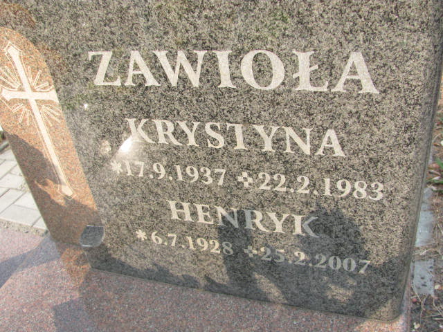 Krystyna Zawioła 1937 Knurów - Grobonet - Wyszukiwarka osób pochowanych