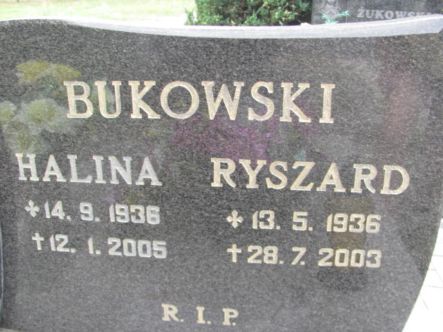 Ryszard Bukowski 1936 Knurów - Grobonet - Wyszukiwarka osób pochowanych