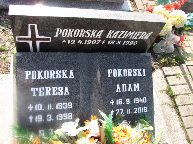 Teresa Pokorska 1939 Knurów - Grobonet - Wyszukiwarka osób pochowanych