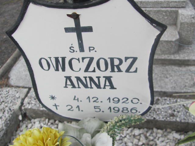 Anna Owczorz 1920 Knurów - Grobonet - Wyszukiwarka osób pochowanych