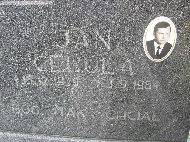 Jan Cebula 1939 Knurów - Grobonet - Wyszukiwarka osób pochowanych