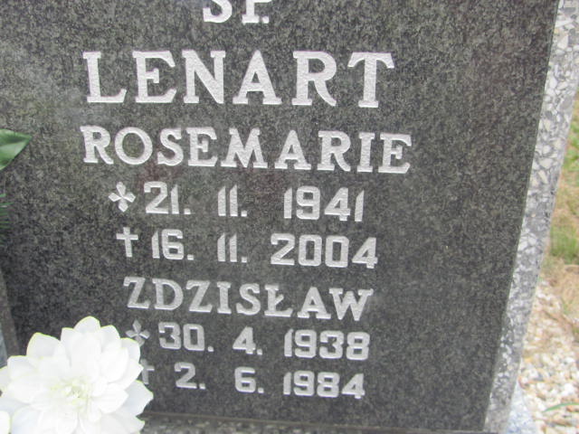 Rosemarie Lenart 1941 Knurów - Grobonet - Wyszukiwarka osób pochowanych