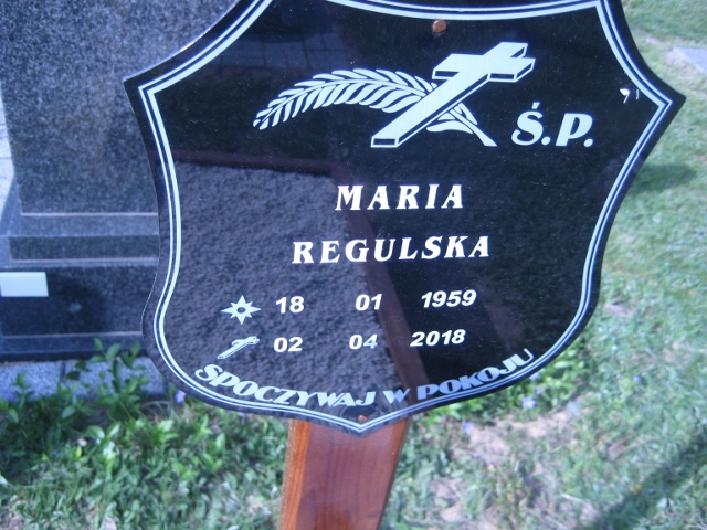 Maria REGULSKA 1959 Knurów - Grobonet - Wyszukiwarka osób pochowanych