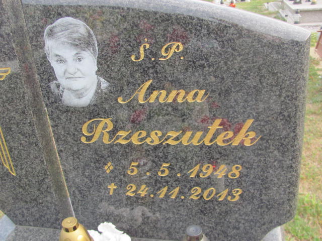 Anna Rzeszutek 1948 Knurów - Grobonet - Wyszukiwarka osób pochowanych