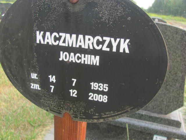 Joachim Kaczmarczyk 1935 Knurów - Grobonet - Wyszukiwarka osób pochowanych