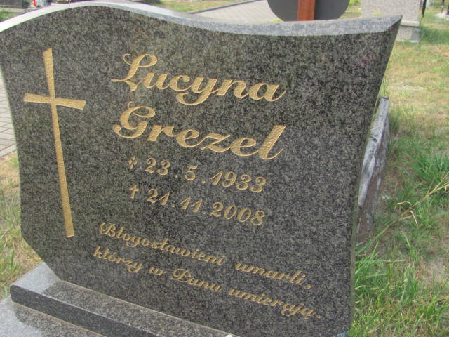 Lucyna Grezel  1933 Knurów - Grobonet - Wyszukiwarka osób pochowanych