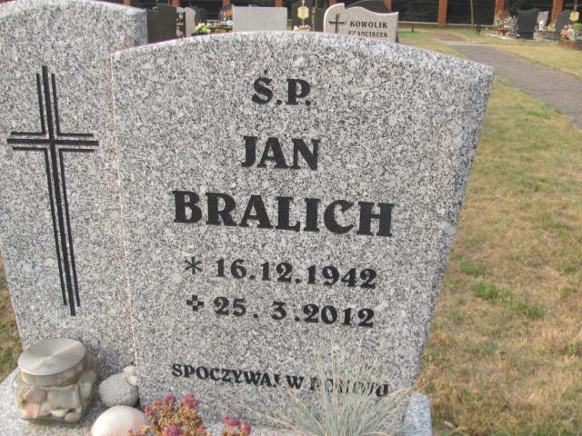 Jan Bralich 1942 Knurów - Grobonet - Wyszukiwarka osób pochowanych