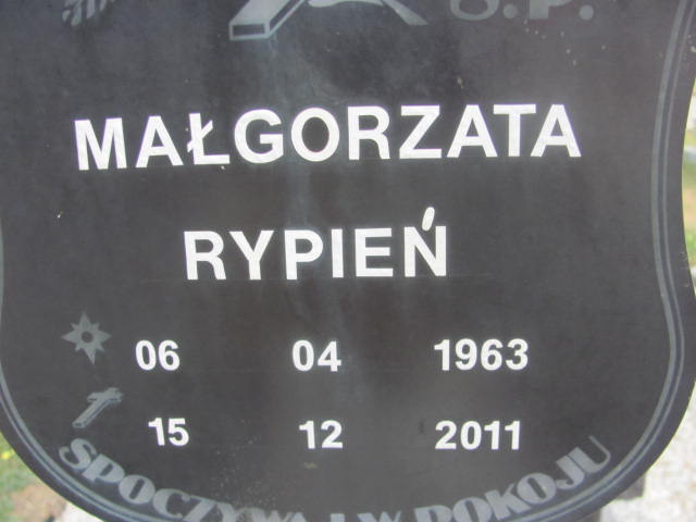 MAŁGORZTA Rypień 1963 Knurów - Grobonet - Wyszukiwarka osób pochowanych