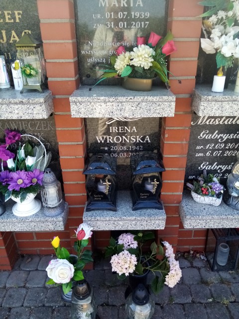 Irena WROŃSKA 1942 Knurów - Grobonet - Wyszukiwarka osób pochowanych